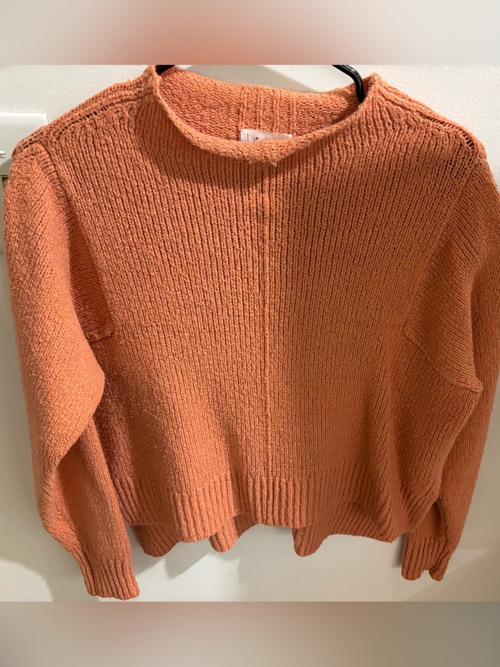 Leith Cozy Women's Rust Orange Knit Sweater